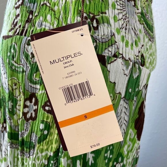 NWT Multiples Green Floral & Botanical Skirt - Picture 6 of 9
